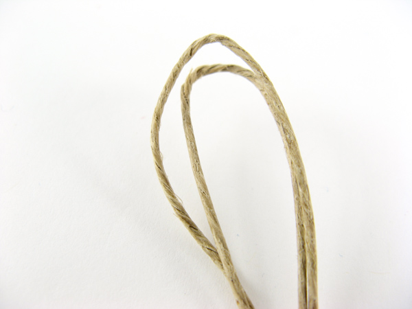 two folded hemp cords