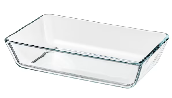 Glass pan