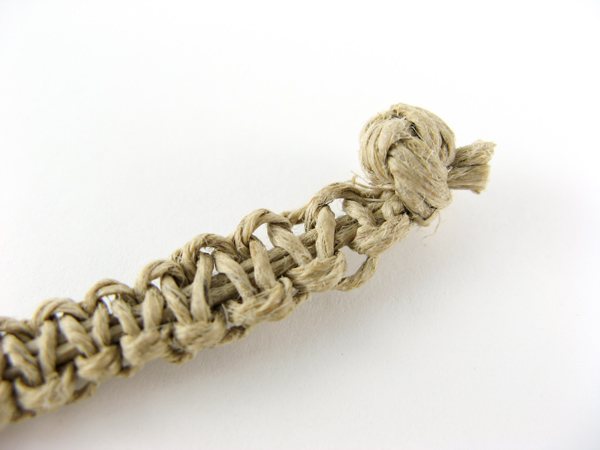 Hemp ending knot